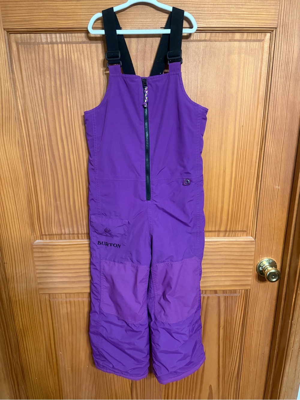 Burton Purple Kids' Snow Bib Overalls with Black Straps